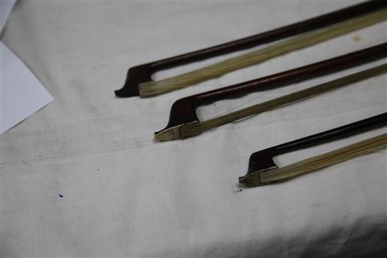 A Dodd violin bow,